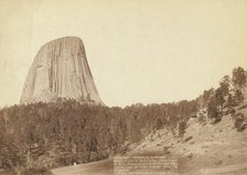 Devil's Tower Devil's Tower or Bear Lodge (Mato [ie Mateo] Tepee of the ..., 1888. Creator: John C. H. Grabill.