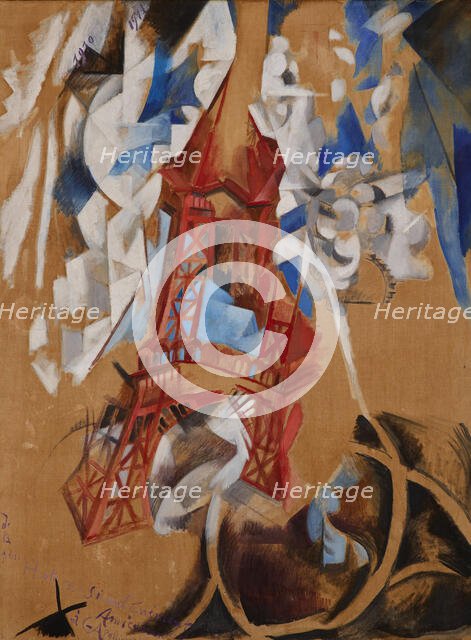 La Tour Eiffel (The Eiffel Tower). Creator: Delaunay, Robert (1885-1941).