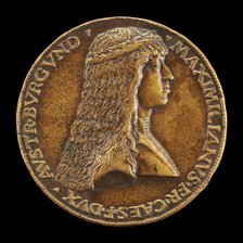 Maximilian I, 1459-1519, Archduke of Austria, afterwards Emperor 1493 [obverse], 1477. Creator: Giovanni Candida.