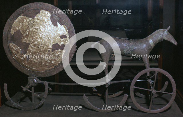 Early bronze age sun-chariot from Trundholm Bog. Artist: Unknown
