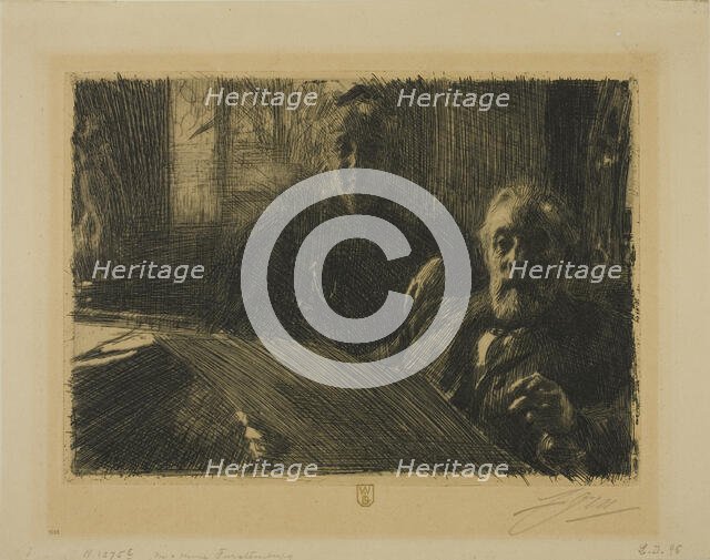 Mr. and Mrs. Fürstenberg, 1895. Creator: Anders Leonard Zorn.