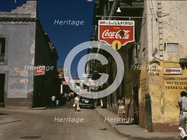 Street in San Juan, Puerto Rico, 1941. Creator: Jack Delano.