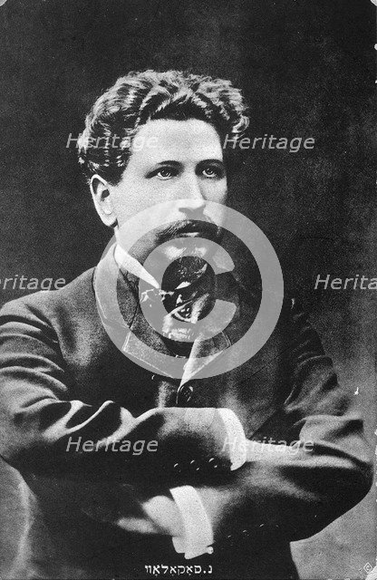 Nahum Sokolow (1859-1936), Zionist leader, pioneer in Hebrew journalism and prolific Hebrew author. Artist: Unknown