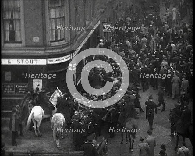 Fascists and Anti-fascist Protestors Fighting, 1930s. Creator: British Pathe Ltd.