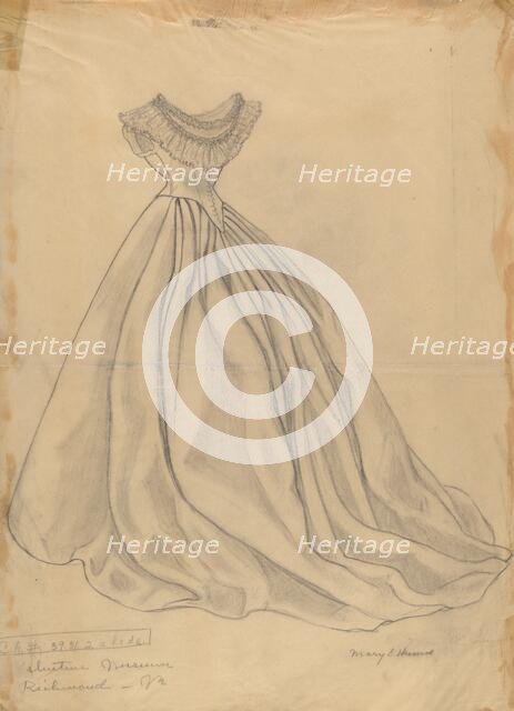 Dress, 1935/1942. Creator: Mary E Humes.