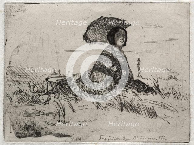 Twelve Etchings from Nature: En Plein Soleil, 1858. Creator: James McNeill Whistler (American, 1834-1903).