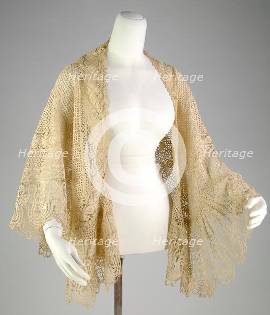 Mantle, Maltese, ca. 1860. Creator: Unknown.