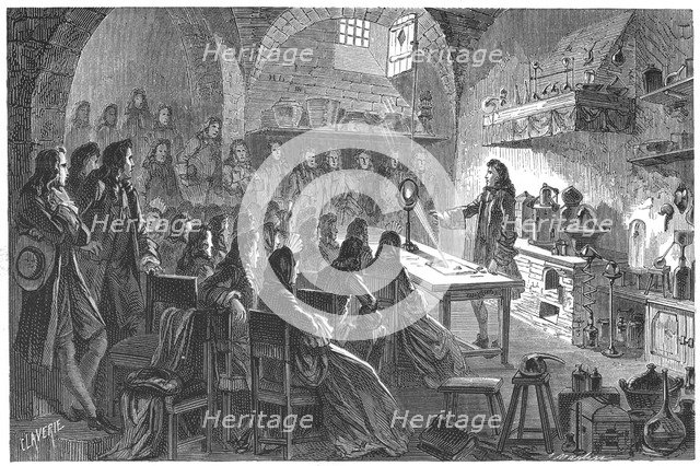 Nicolas Lemery, French pharmacist and chemist, 1874. Artist: Anon