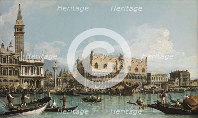 The pier near the Piazza San Marco in Venice, c. 1729.