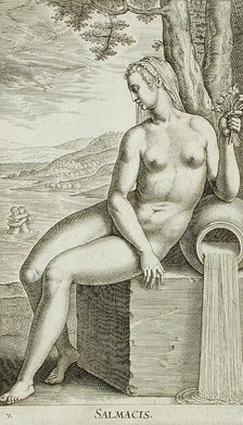 Salamacis, 1587. Creator: Philip Galle.
