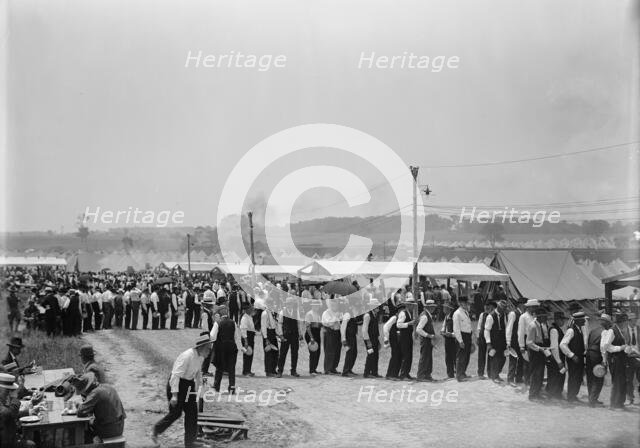 Colonial Rifles - Reunion of G.A.R. And Confederate Veterans Who Had Fought At Gettysburg..., 1918. Creator: Harris & Ewing.
