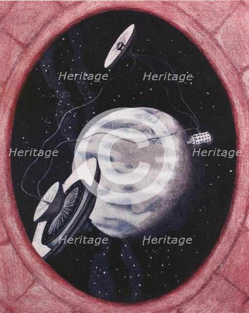Noordung's Three-Unit Space Station Concept , 1929. Creator: NASA.
