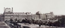 Panorama taken from rue de Rivoli towards the facade of the Tuileries, 1st arrondiss..., c1862-1871. Creator: Unknown.