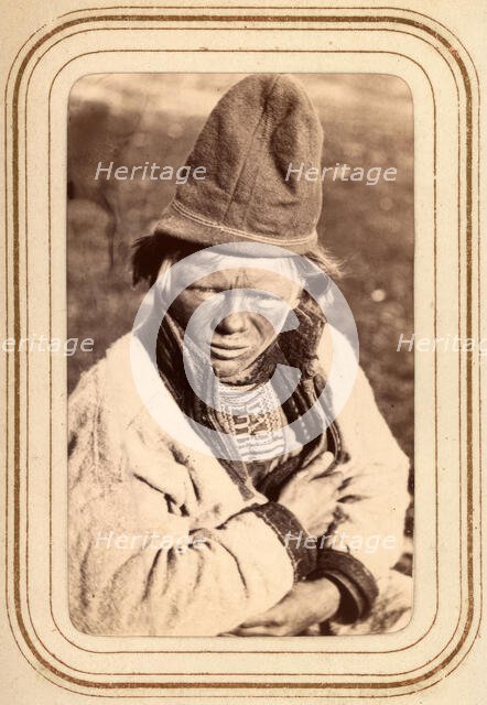 Portrait of Nils Persson Tappa, Arjeplog, 1868.  Creator: Lotten von Duben.