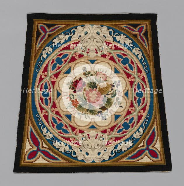 Prie-Dieu Cover, England, c. 1857/60. Creator: Unknown.