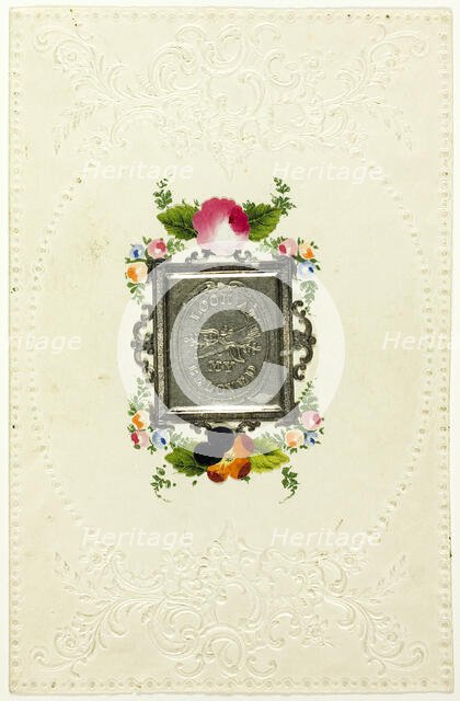 Look at My Beloved (valentine), 1850/59. Creator: Unknown.