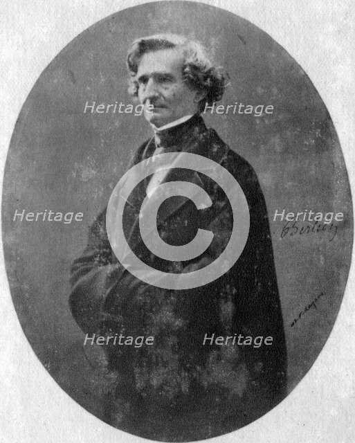 Hector Berlioz, French Romantic composer, c1845-1869. Artist: Unknown