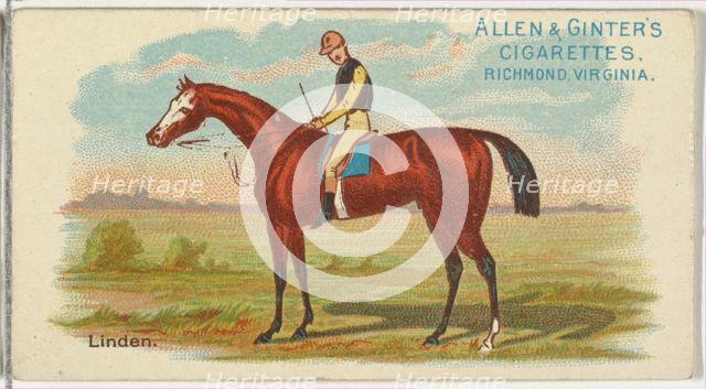 Linden, from The World's Racers series (N32) for Allen & Ginter Cigarettes, 1888. Creator: Allen & Ginter.