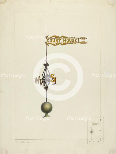 Weather Vane, c. 1938. Creator: Ralph Morton.
