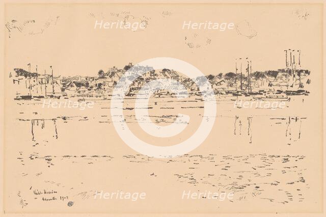 Inner Harbor, 1918. Creator: Frederick Childe Hassam.