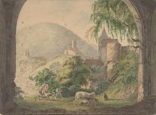 The Four Castles of Neckarsteinach, 1800-1818. Creator: Carl Philipp Fohr.
