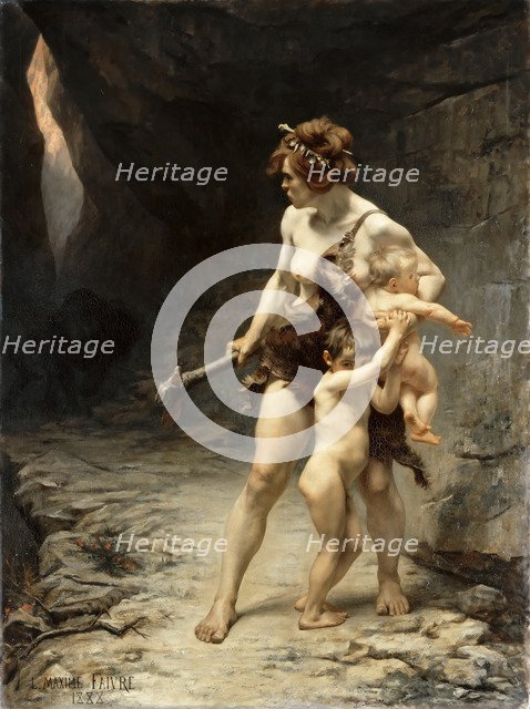 Two Mothers. Artist: Faivre, Léon Maxime (1856-1941)