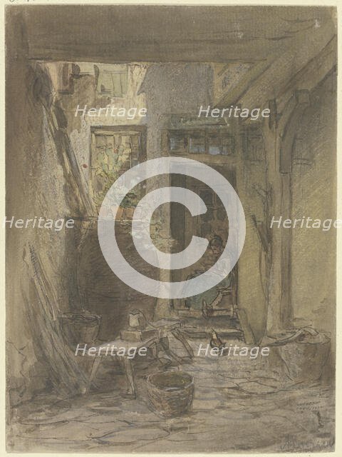 Court interiors,  c1850-1905. Creator: Anton Burger.