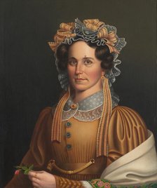 Lady in Brown, c. 1855. Creator: Frederick R. Spencer.