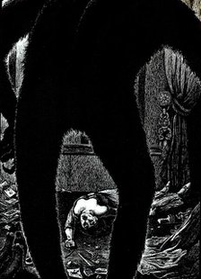 Illustration for the story "The Murders in the Rue Morgue" by Edgar Allan Poe, 1905. Creator: Martini, Alberto (1876-1954).