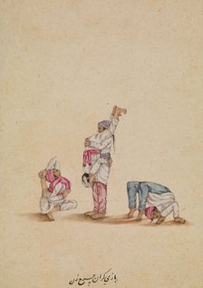 Four acrobats, between 1800 and 1899. Creator: Unknown.