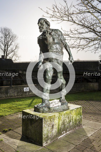 Sculpture of Welsh artist Augustus John by Ivor Robert-Jones, Fordingbridge, Hampshire, 2015. Artist: Steven Baker.