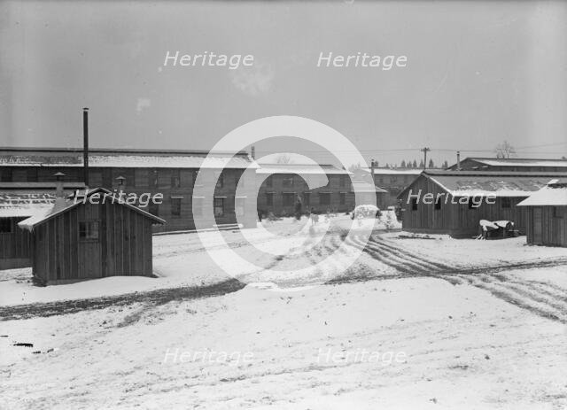 Camp Meade, Maryland - Winter Views, 1917. Creator: Harris & Ewing.