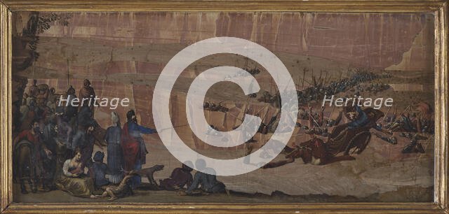 The Israelites crossing of the Red Sea, c. 1620-1630. Creator: Tempesta, Antonio (1555-1630).