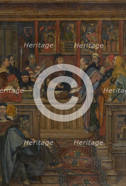 The Hanseatic League receives its Charter, 1890. Creator: Albrecht De Vriendt.