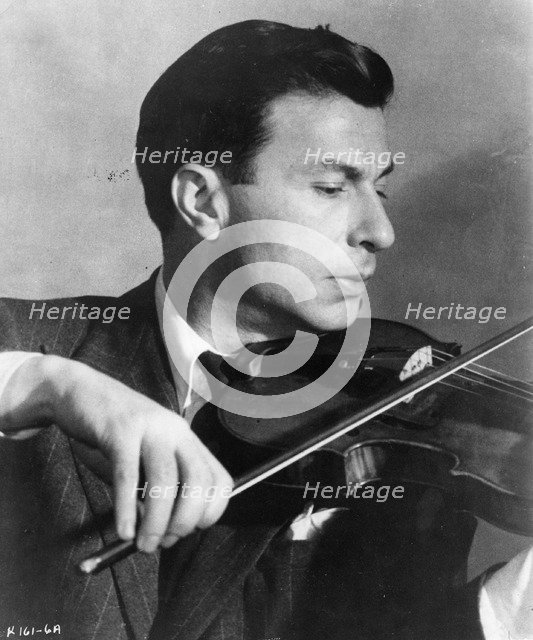 Nathan Milstein (1903-1992), Ukrainian violinist. Artist: Unknown
