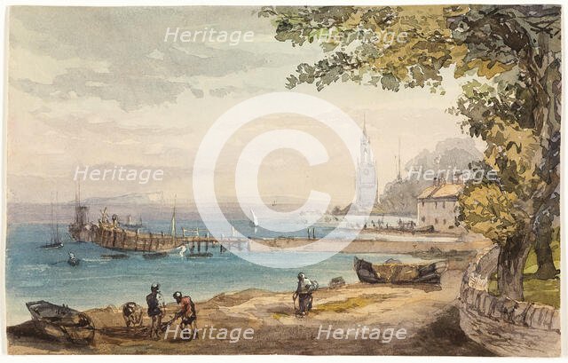 View from the Hotel Swanaze, India, n.d. Creator: Sir Charles D'Oyly.