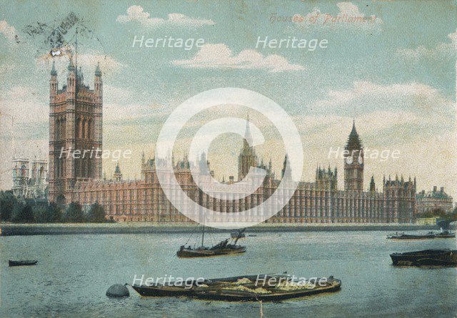 'Houses of Parliament', 1906, (c1900-1930). Artist: Unknown.