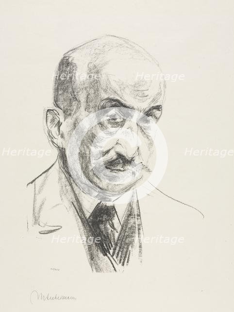 Self-Portrait, 1921. Creator: Max Liebermann (German, 1847-1935).