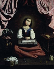 'The Young Virgin', c1632-33. Artist: Francisco de Zurbarán