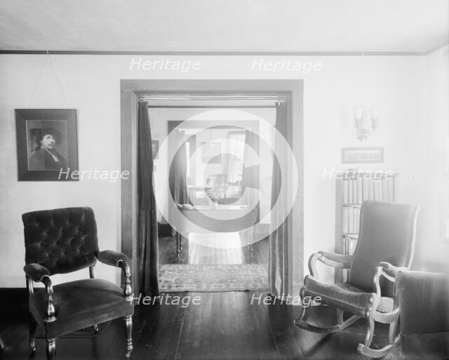 Paul Reynolds residence, interior, view through portieres, Scarsdale, N.Y., between 1900 and 1915. Creator: Unknown.