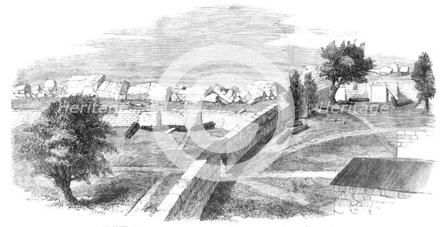 The War with China - Interior of the Anunghoy Bogue Forts, sketched after their demolition..., 1857. Creator: Unknown.