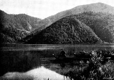Ten Days in Bosnia: the lake, near Jézero, 1895. Creator: Andre & Sleigh.