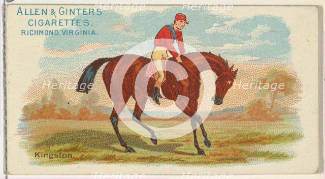 Kingston, from The World's Racers series (N32) for Allen & Ginter Cigarettes, 1888. Creator: Allen & Ginter.