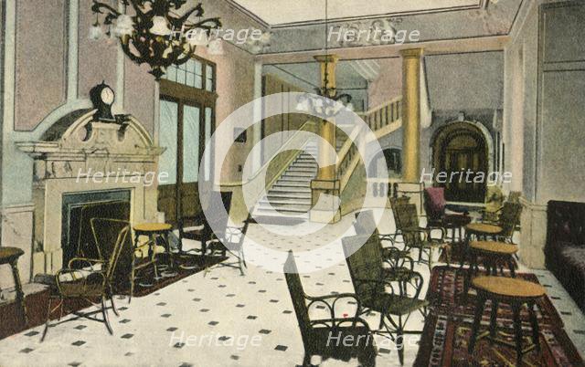 'The Lounge, Abercorn Rooms, Liverpool Street Hotel', c1907. Creator: Unknown.