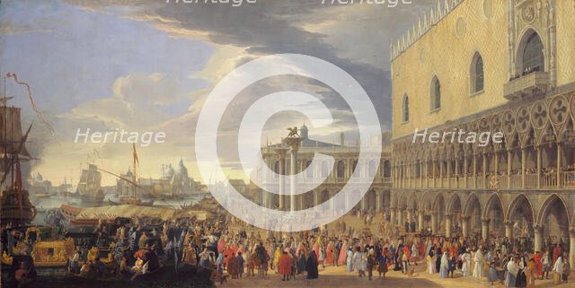 The Arrival of the Earl of Manchester in Venice, 1707-1710. Creator: Luca Carlevarijs.