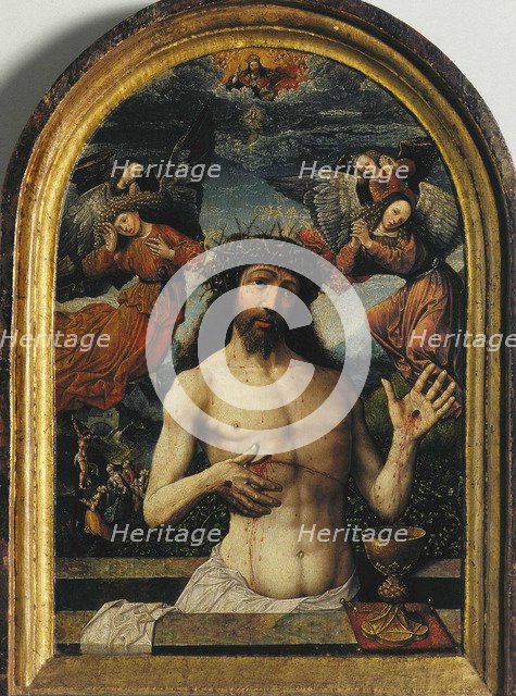 The Man of Sorrows. Artist: Cornelisz van Oostsanen, Jacob (ca. 1470-1533)