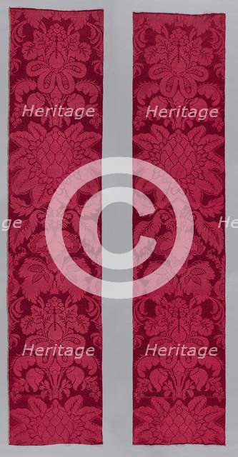 Two Large Damask Cloths, 1600s. Creator: Unknown.