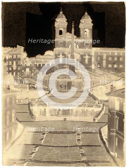 Spanish Steps, Rome, c. 1858. Creator: Gustave de Beaucorps.