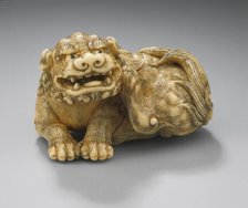 Seated Chinese Lion (Shishi), 18th century. Creator: Unknown.
