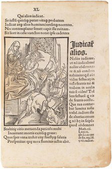 Illustration to the book "Ship of Fools" by Sebastian Brant, 1494. Creator: Dürer, Albrecht (1471-1528).